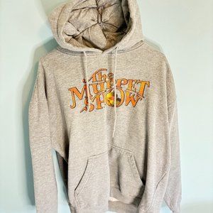The Muppet Show Pullover Grey Hoodie with Kermit